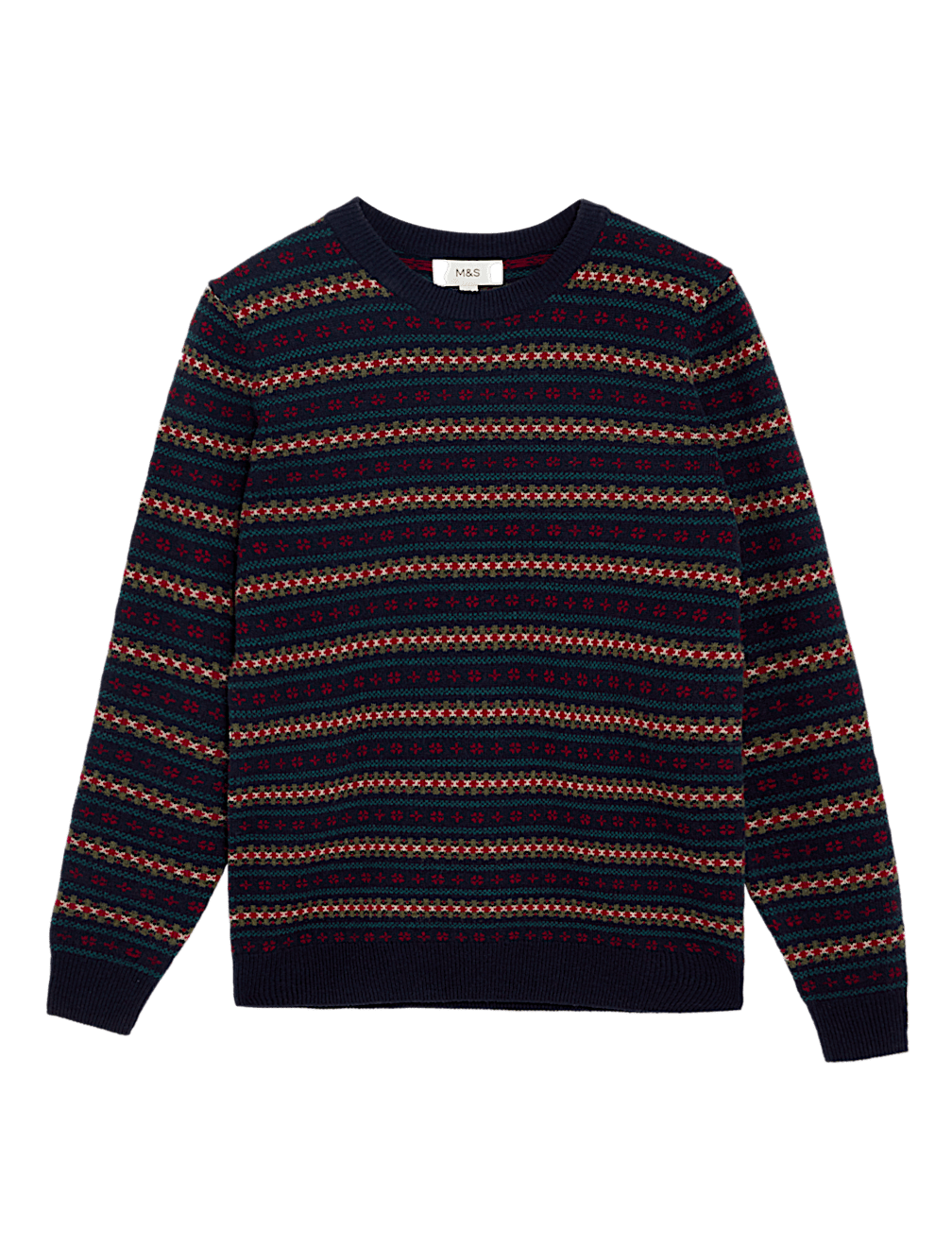 Pure Extra Fine Lambswool Fair Isle Jumper
