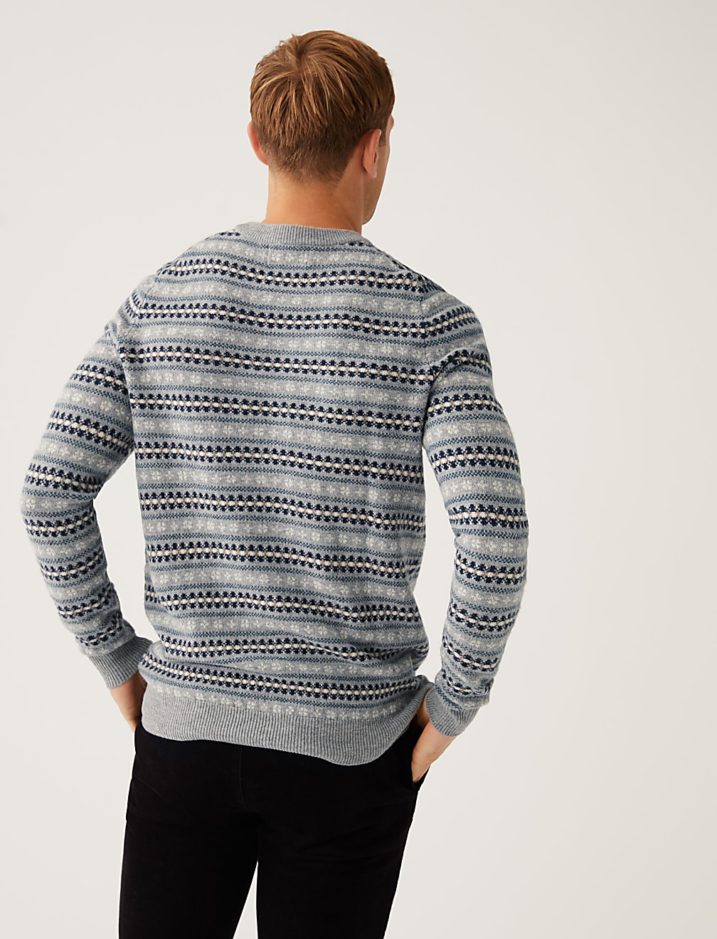 Pure Extra Fine Lambswool Fair Isle Jumper