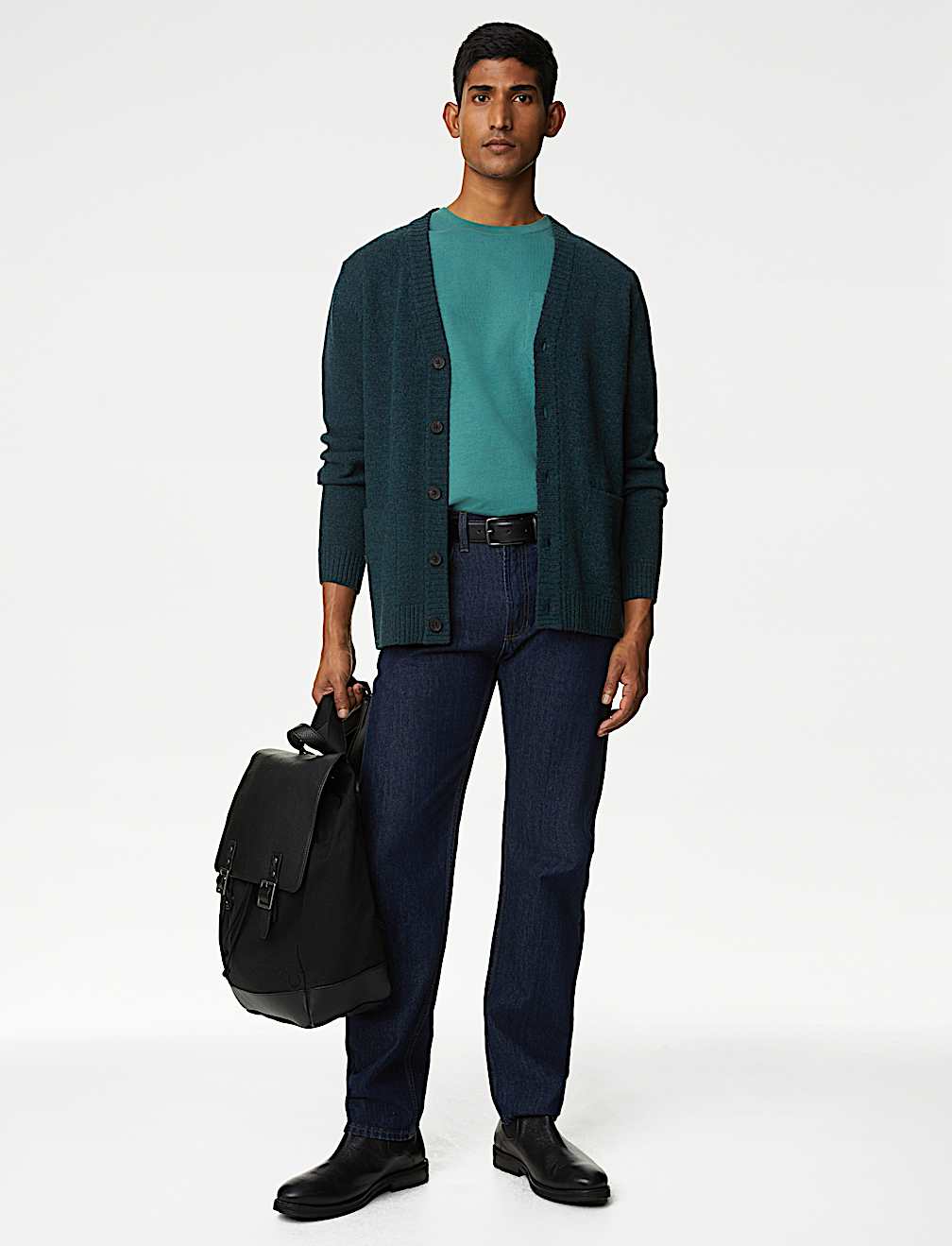 Lambswool Rich V-Neck Cardigan