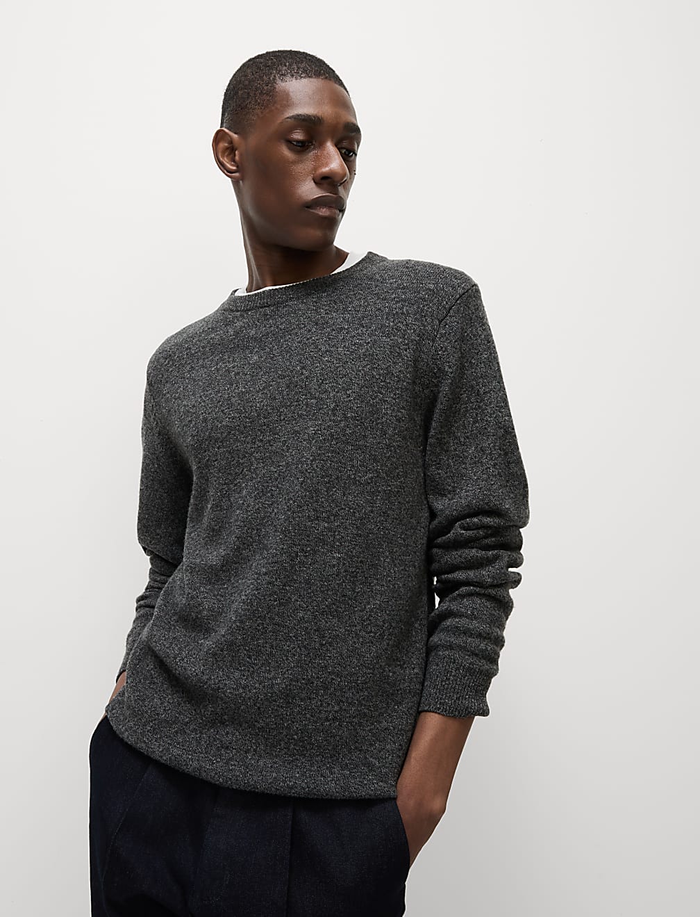 Pure Extra Fine Lambswool Crew Neck Jumper
