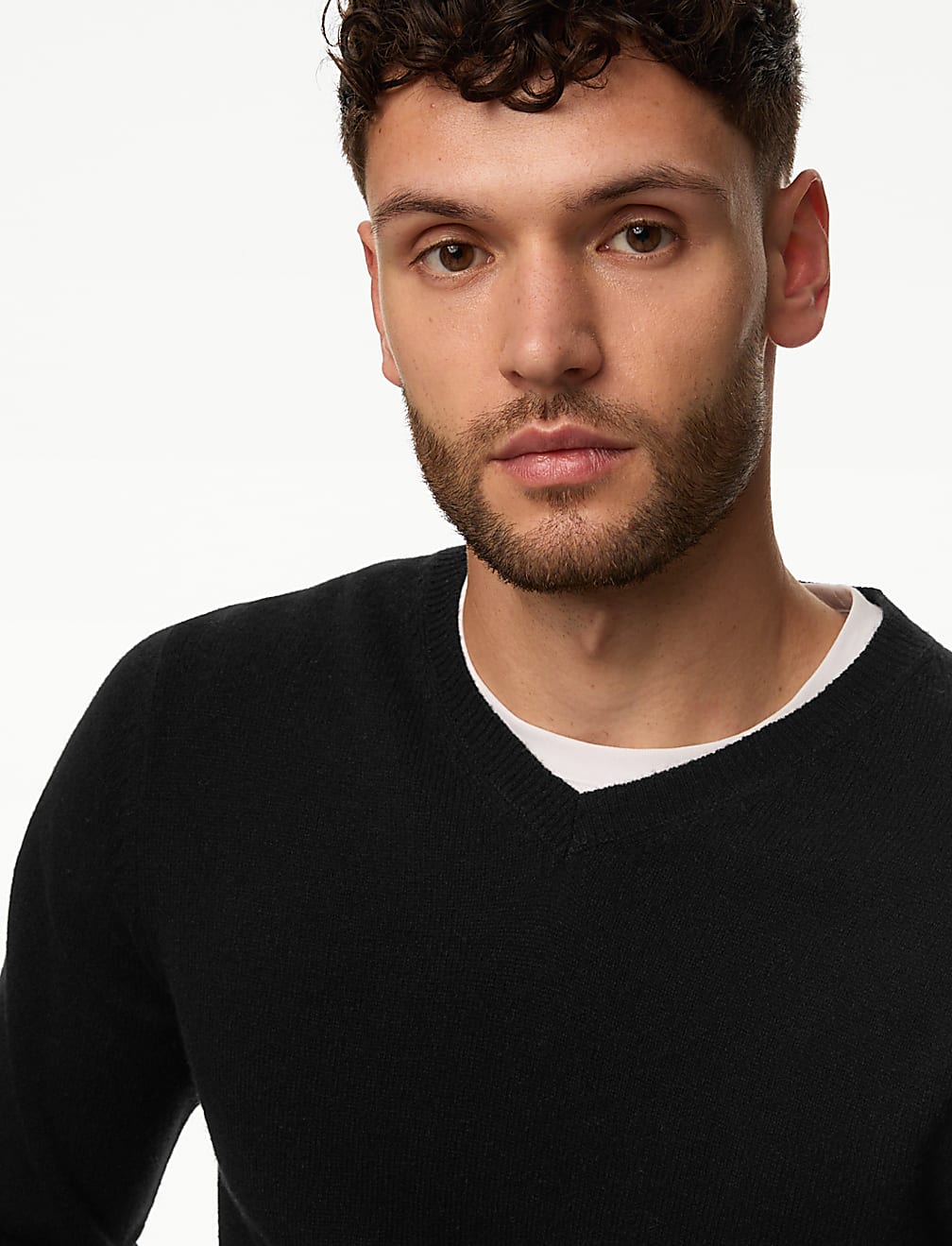 Pure Extra Fine Lamsbwool V-Neck Jumper