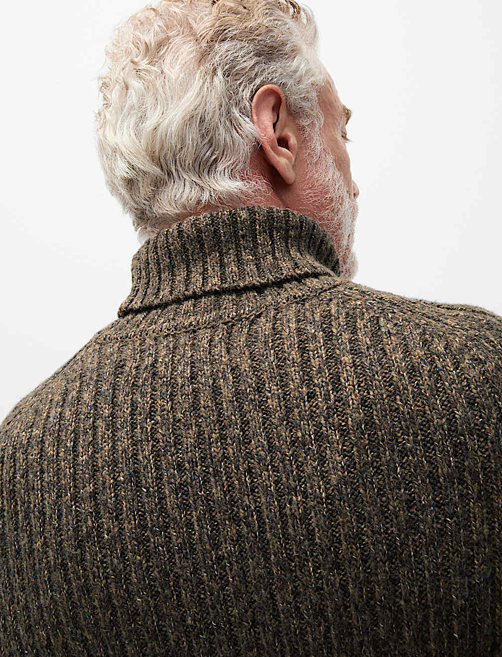 Cotton Rich Ribbed Roll Neck Jumper