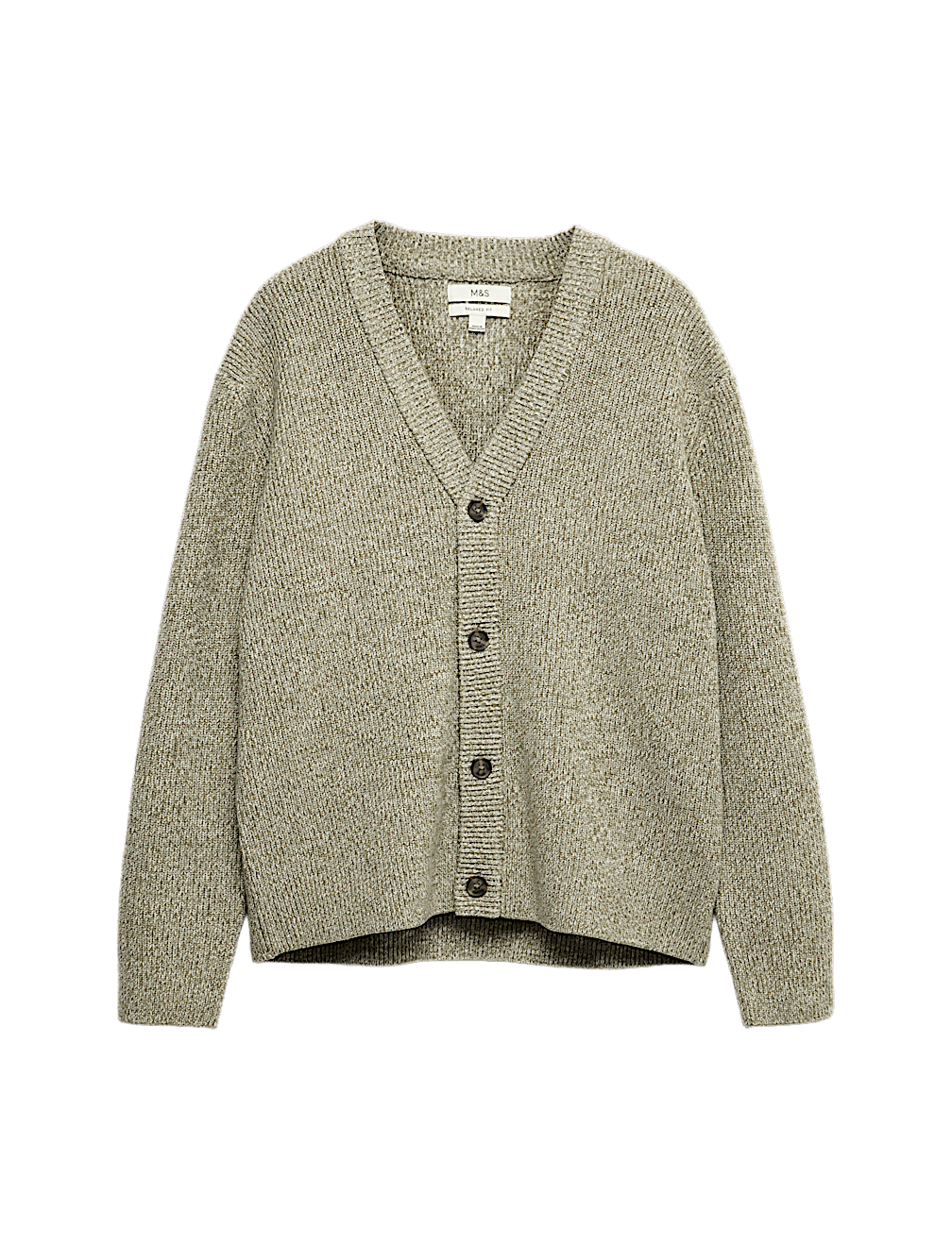 V-Neck Twisted Yarn Cardigan