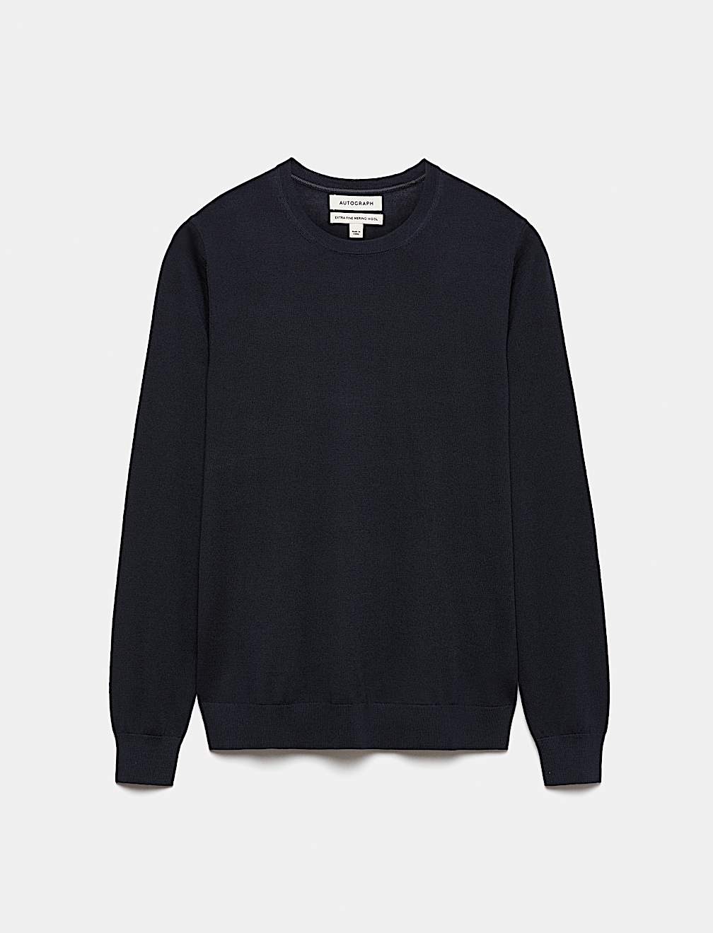 Pure Extra Fine Merino Wool Crew Neck Jumper