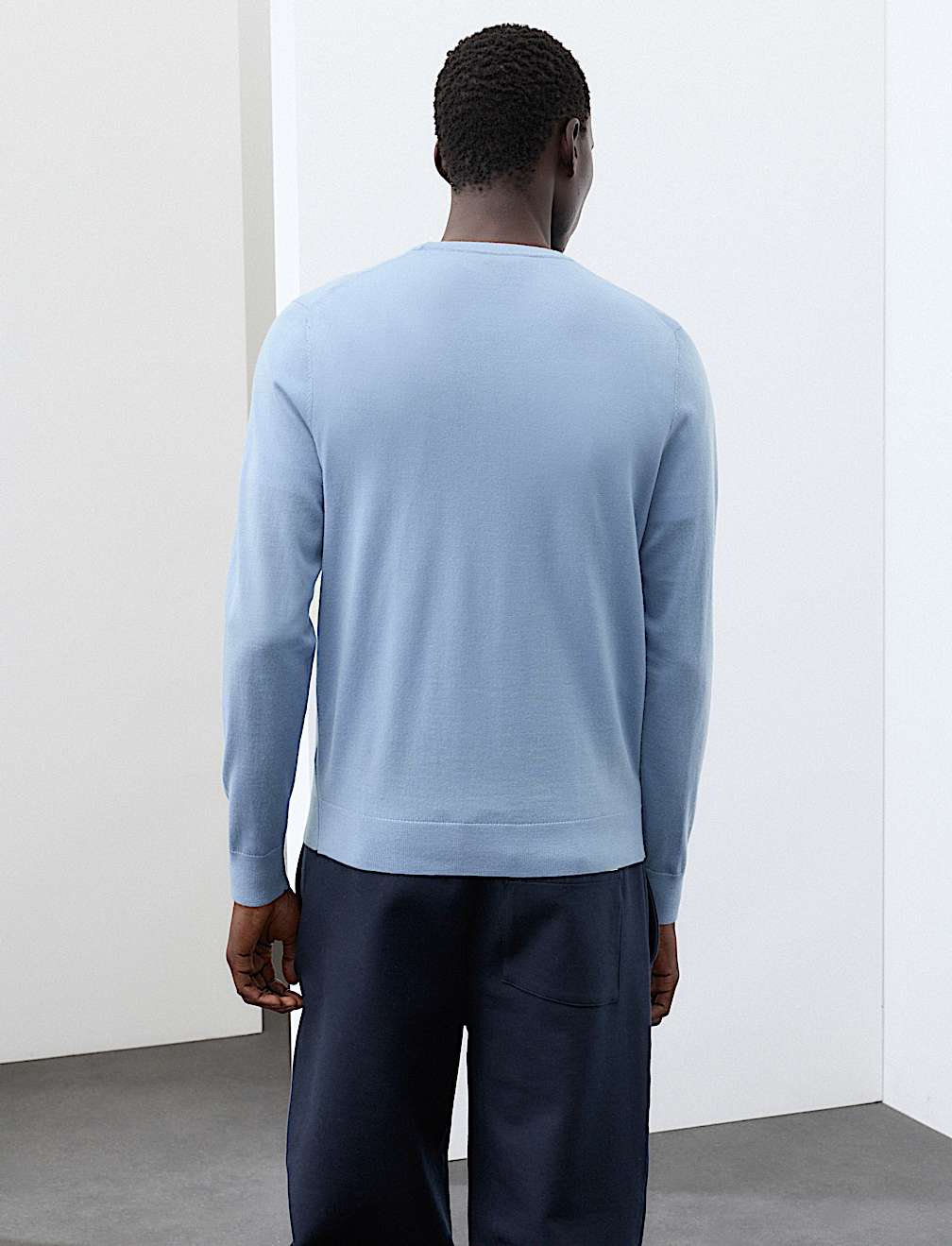 Pure Extra Fine Merino Wool Crew Neck Jumper