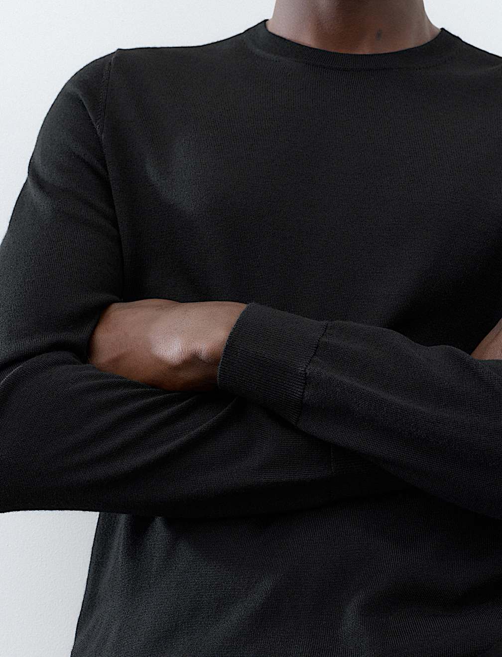 Pure Extra Fine Merino Wool Crew Neck Jumper