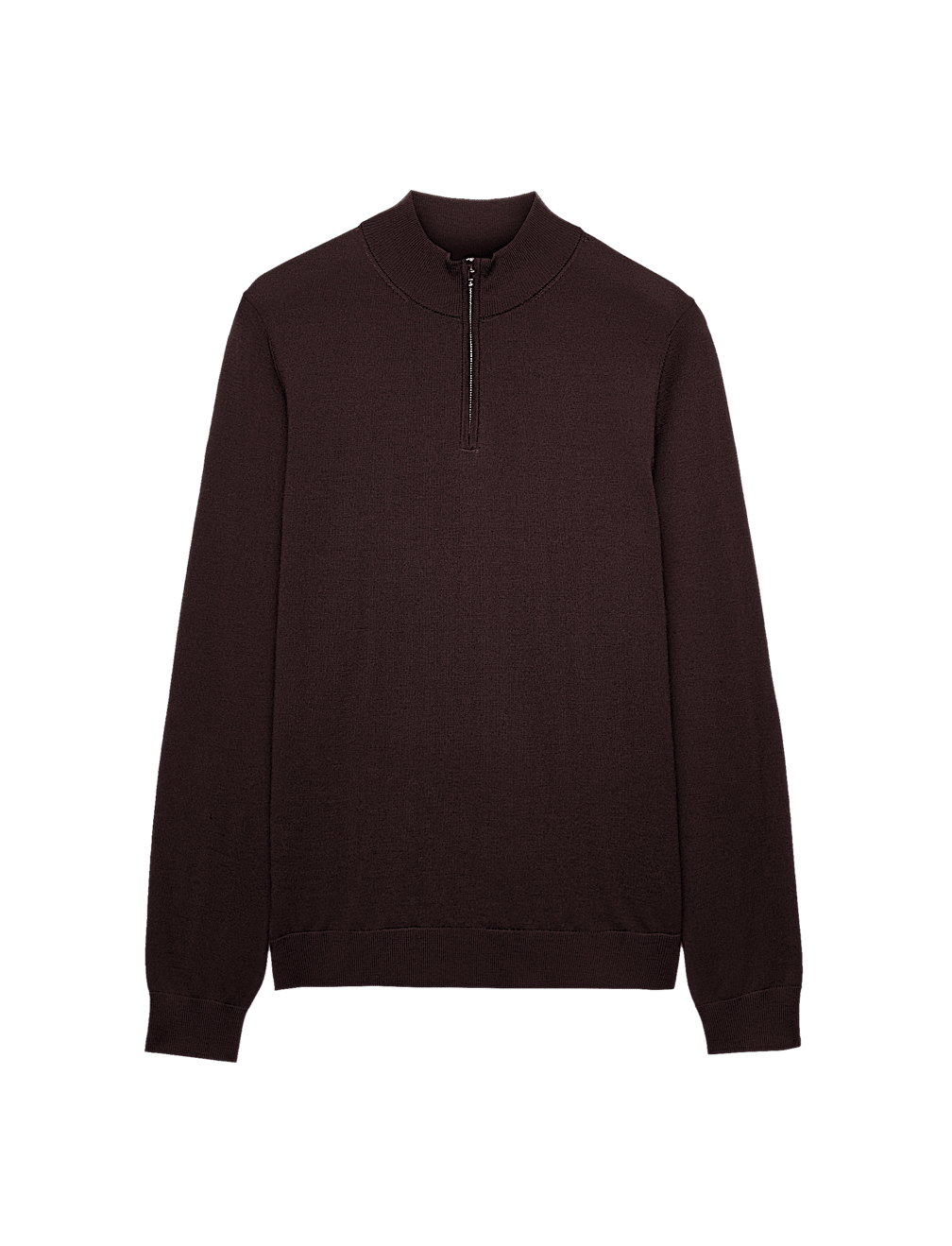 Pure Extra Fine Merino Wool Half Zip Jumper