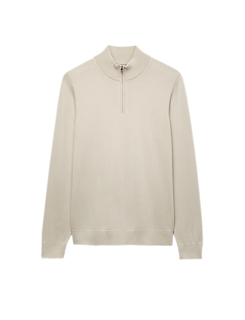 Pure Extra Fine Merino Wool Half Zip Jumper
