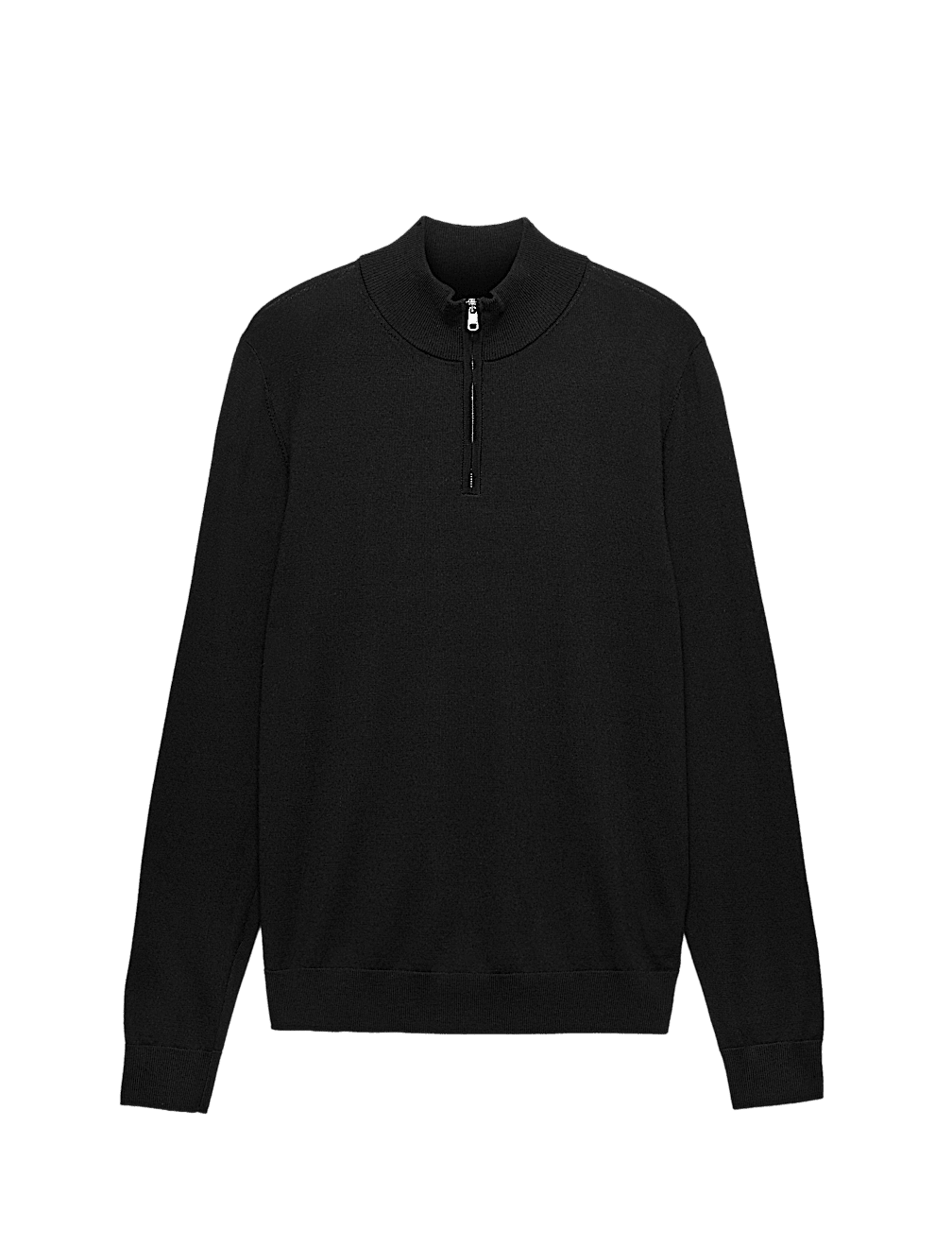 Pure Extra Fine Merino Wool Half Zip Jumper