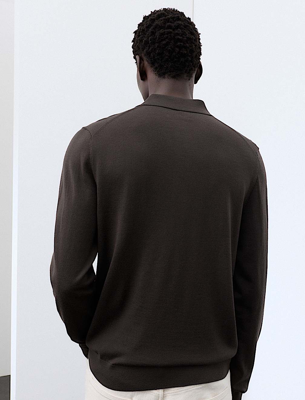 Pure Extra Fine Merino Wool Polo Shirt