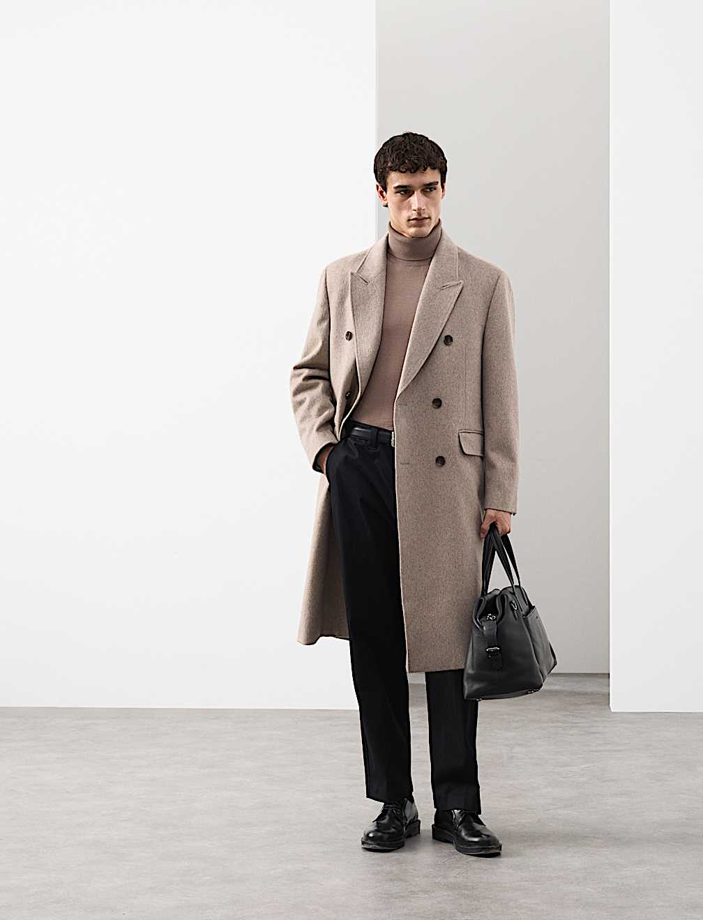 Pure Extra Fine Merino Wool Roll Neck Jumper