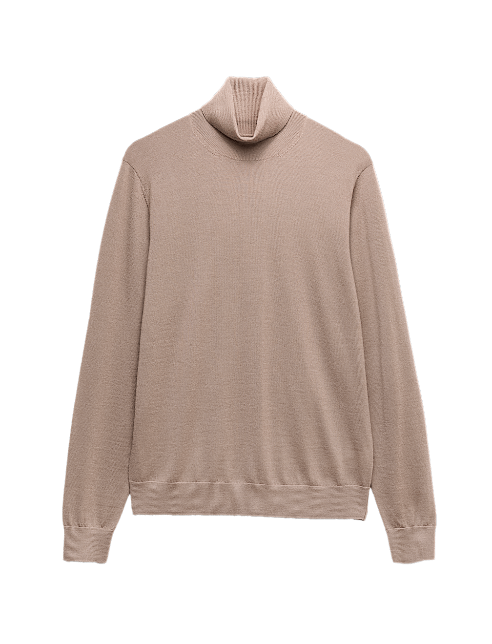 Pure Extra Fine Merino Wool Roll Neck Jumper