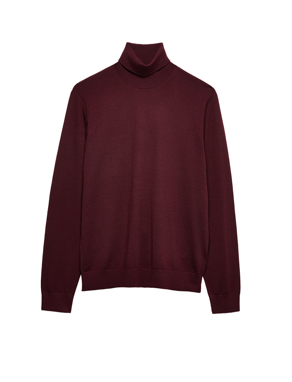 Pure Extra Fine Merino Wool Roll Neck Jumper