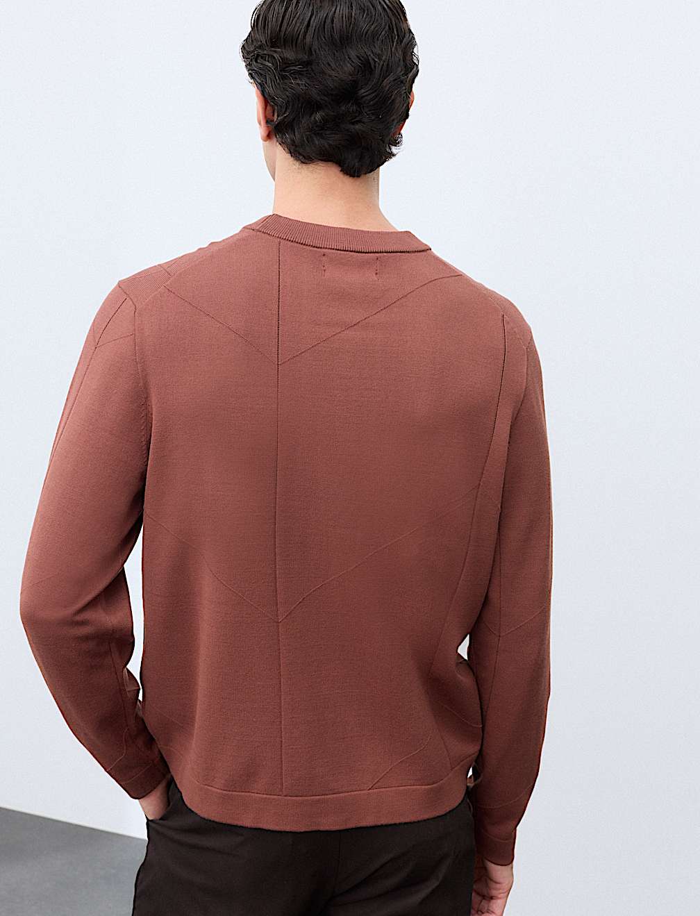 Oversized Crew Neck Knitted Jumper