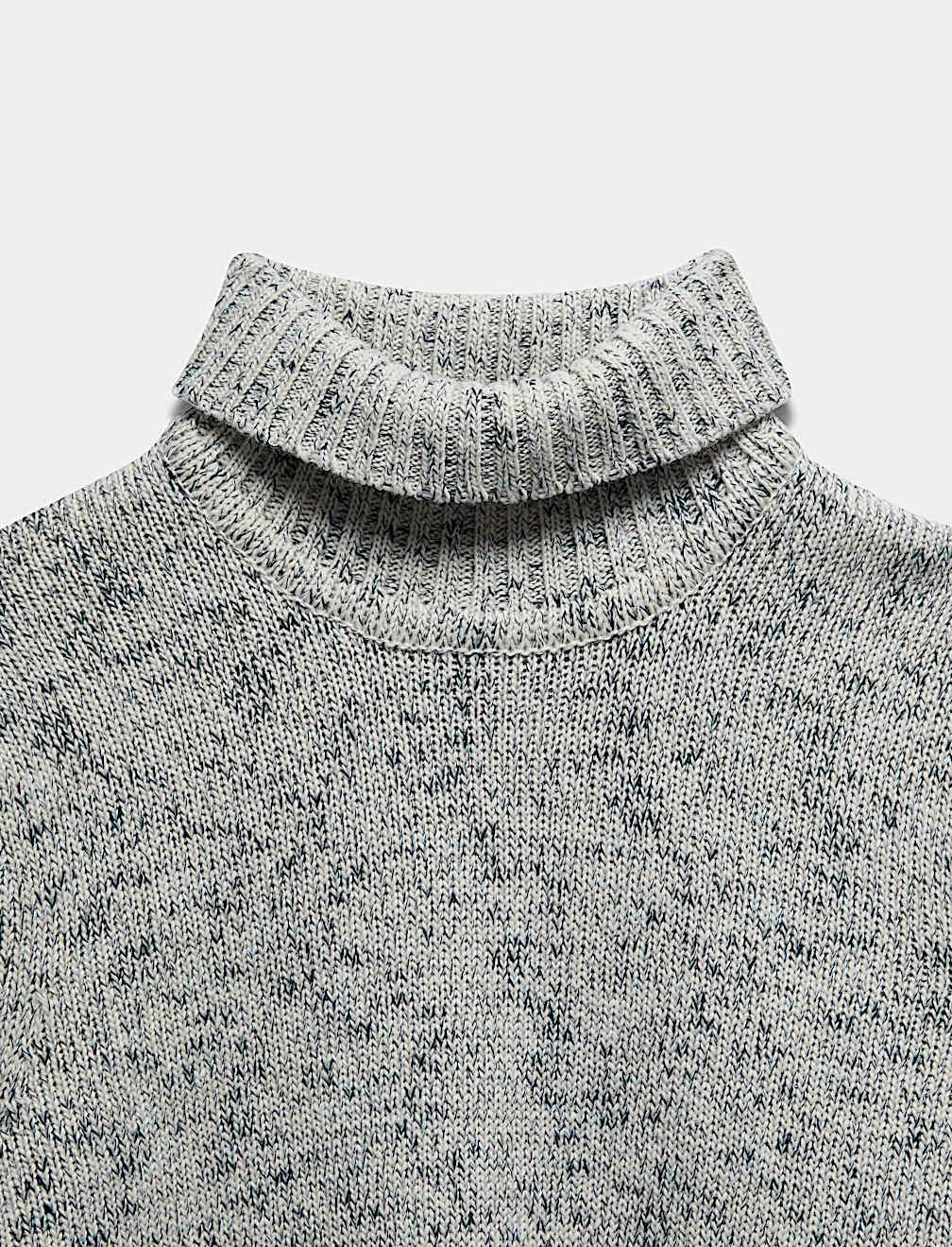Textured Roll Neck Jumper with Wool