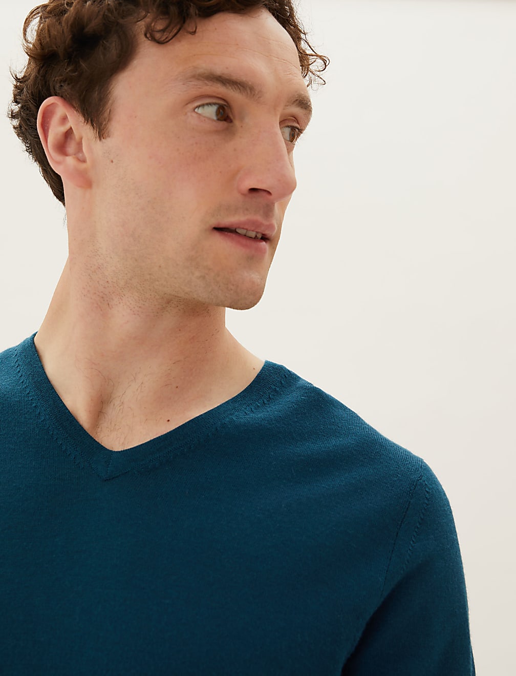 Pure Extra Fine Merino V-Neck Jumper