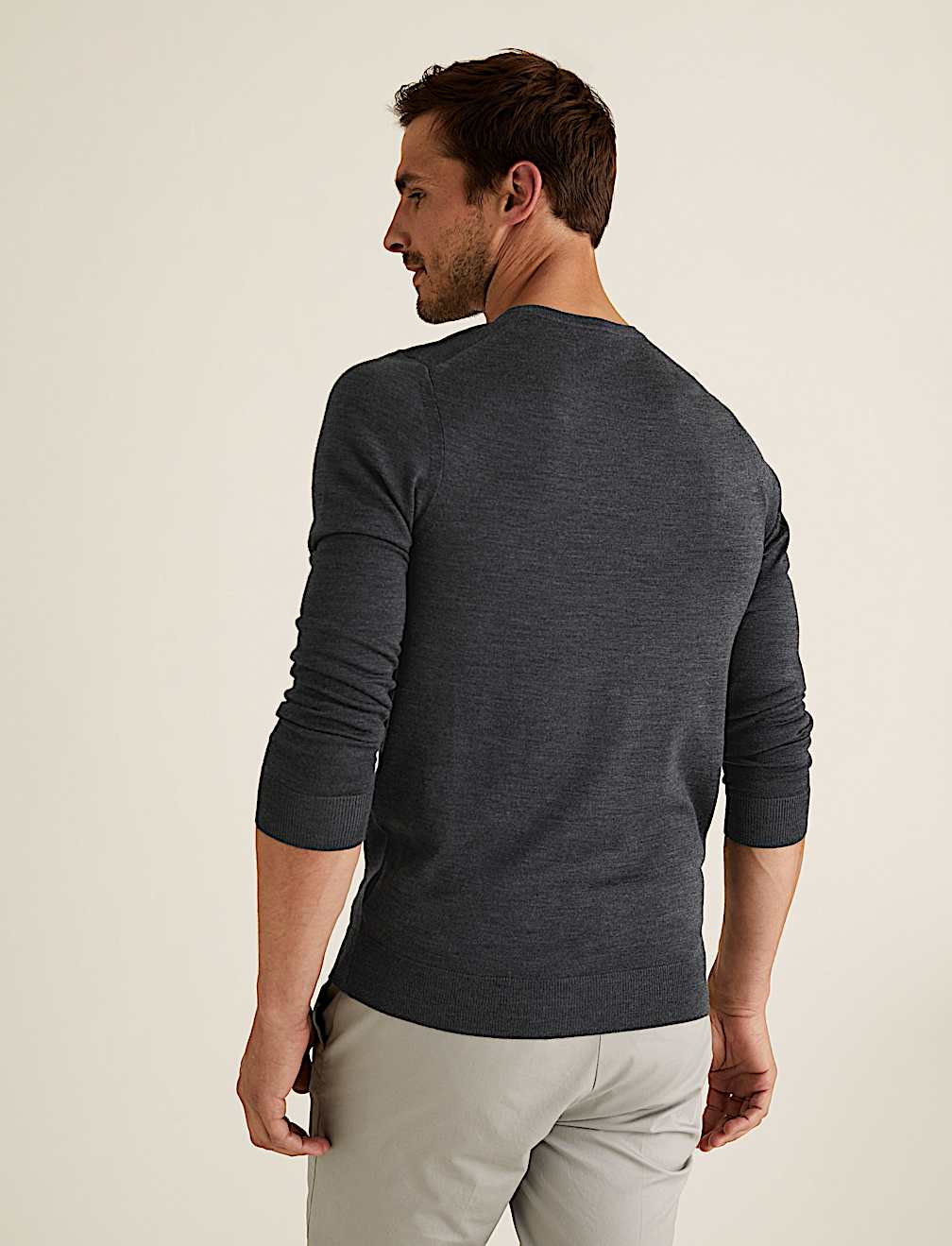 Pure Extra Fine Merino V-Neck Jumper