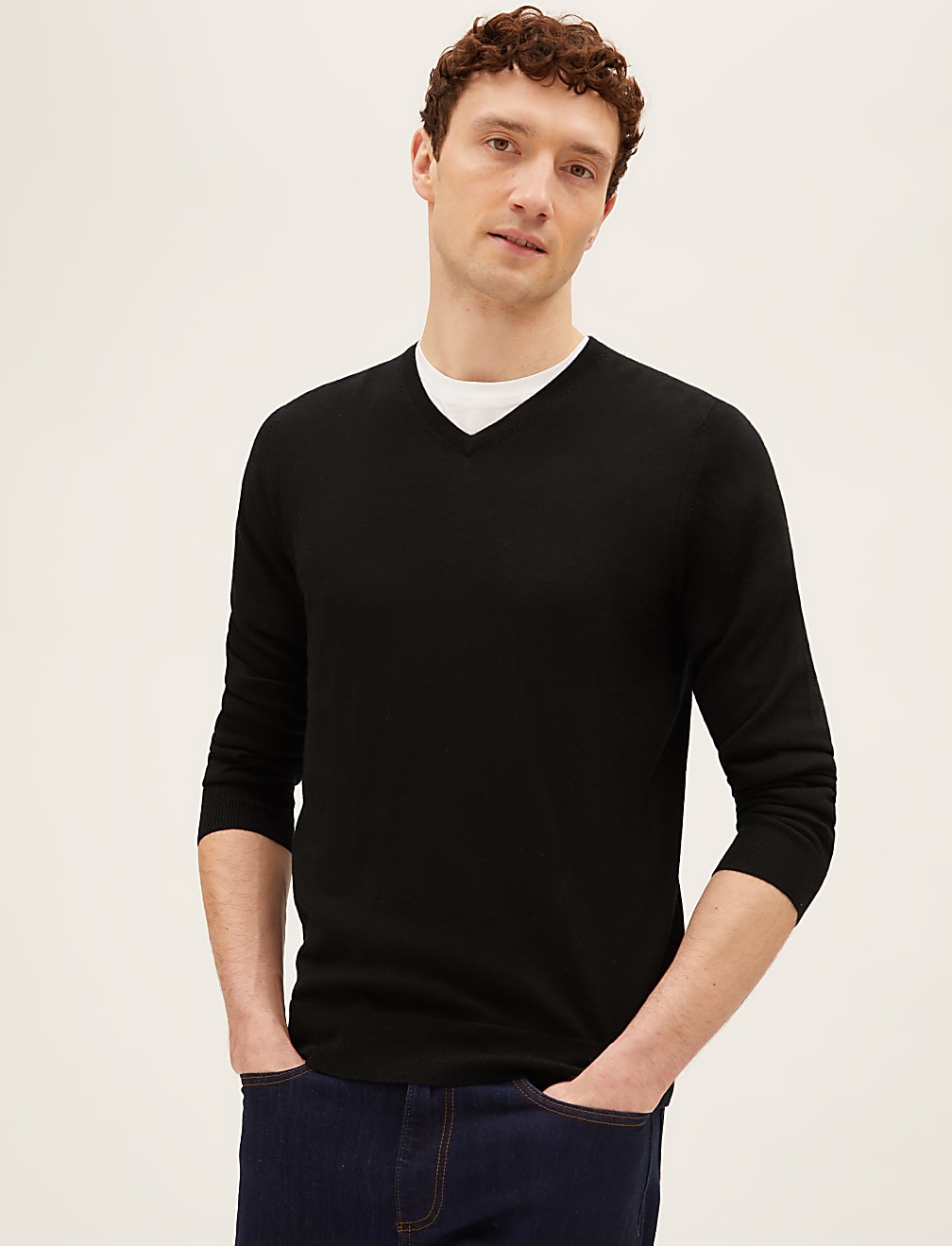 Pure Extra Fine Merino V-Neck Jumper