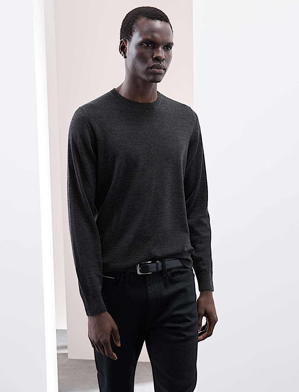 Pure Extra Fine Merino Wool Crew Neck Jumper