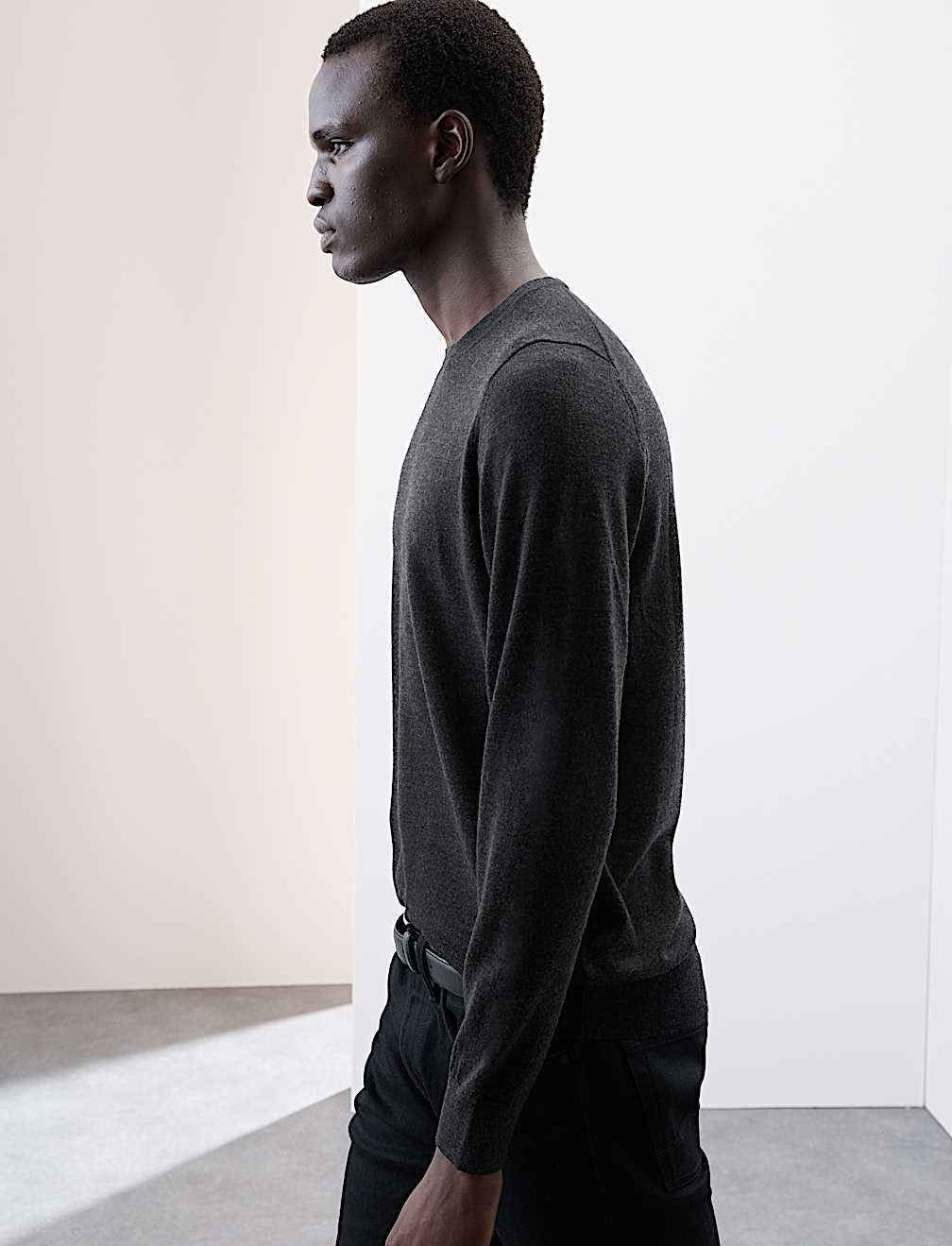 Pure Extra Fine Merino Wool Crew Neck Jumper