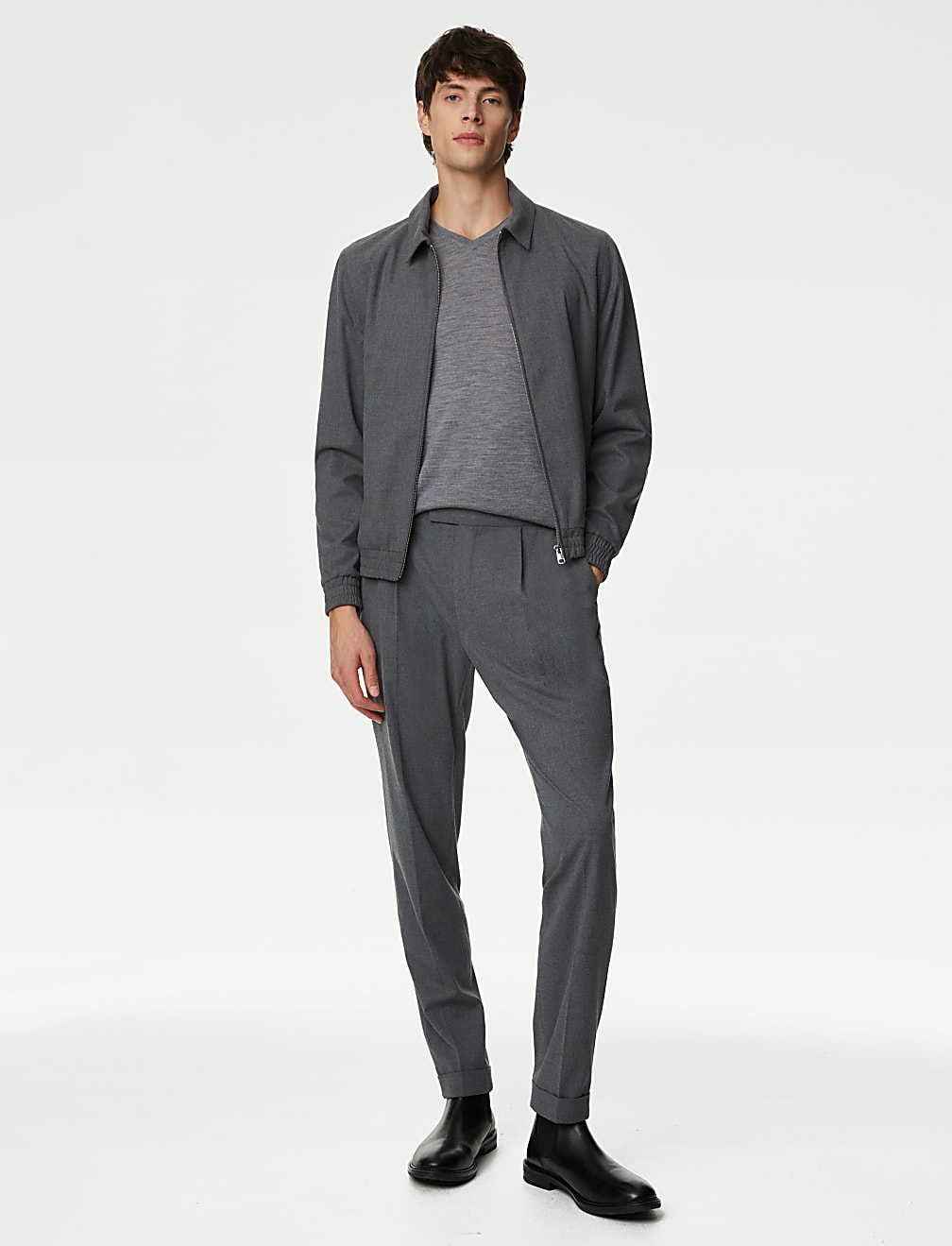 Pure Extra Fine Merino Wool V-Neck Jumper