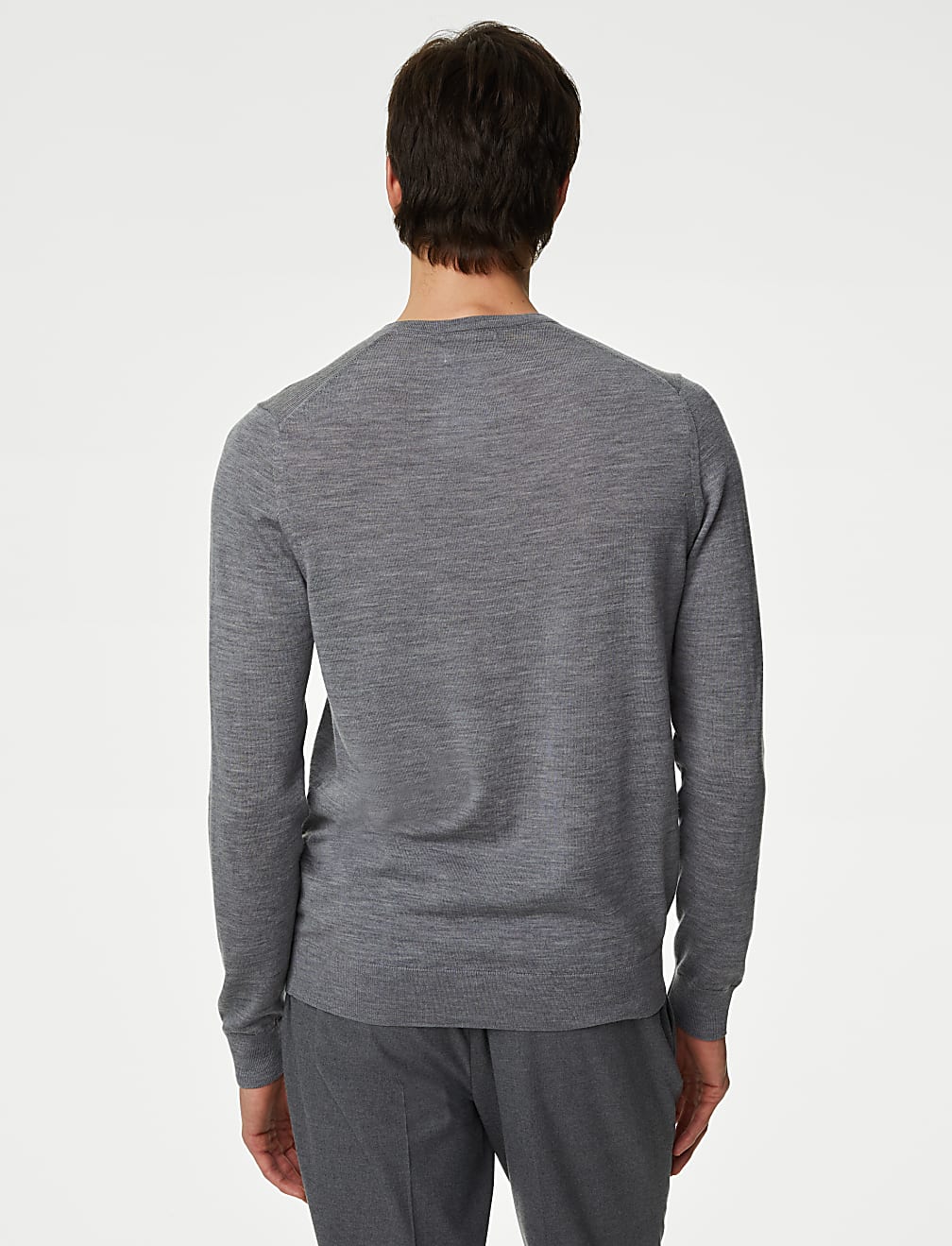 Pure Extra Fine Merino Wool V-Neck Jumper