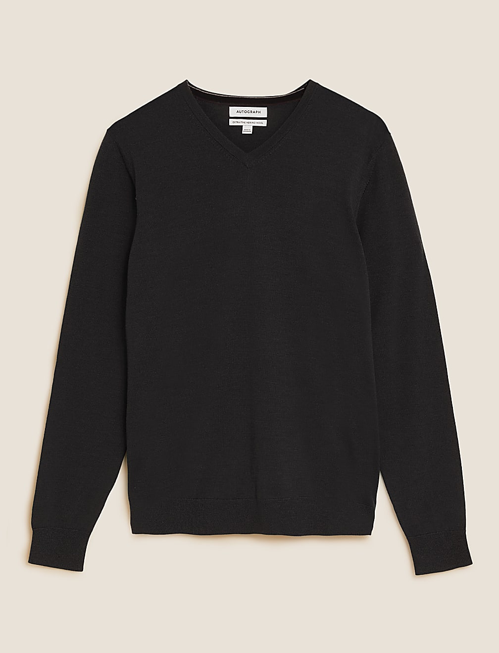 Pure Extra Fine Merino Wool V-Neck Jumper