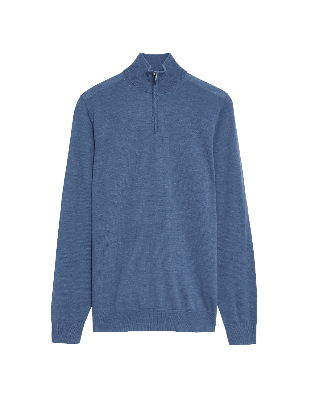 Pure Extra Fine Merino Wool Half Zip Jumper