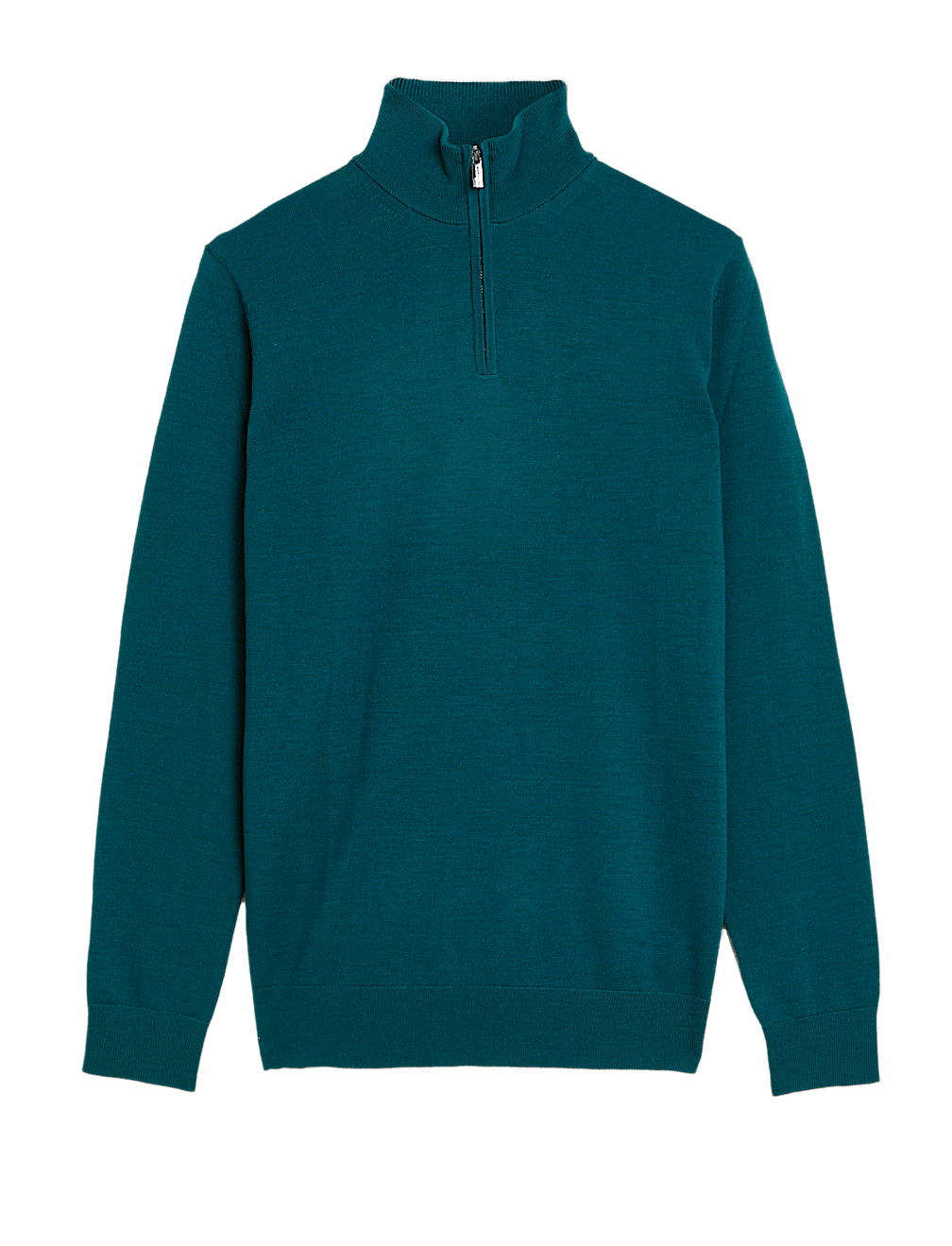 Pure Extra Fine Merino Wool Half Zip Jumper