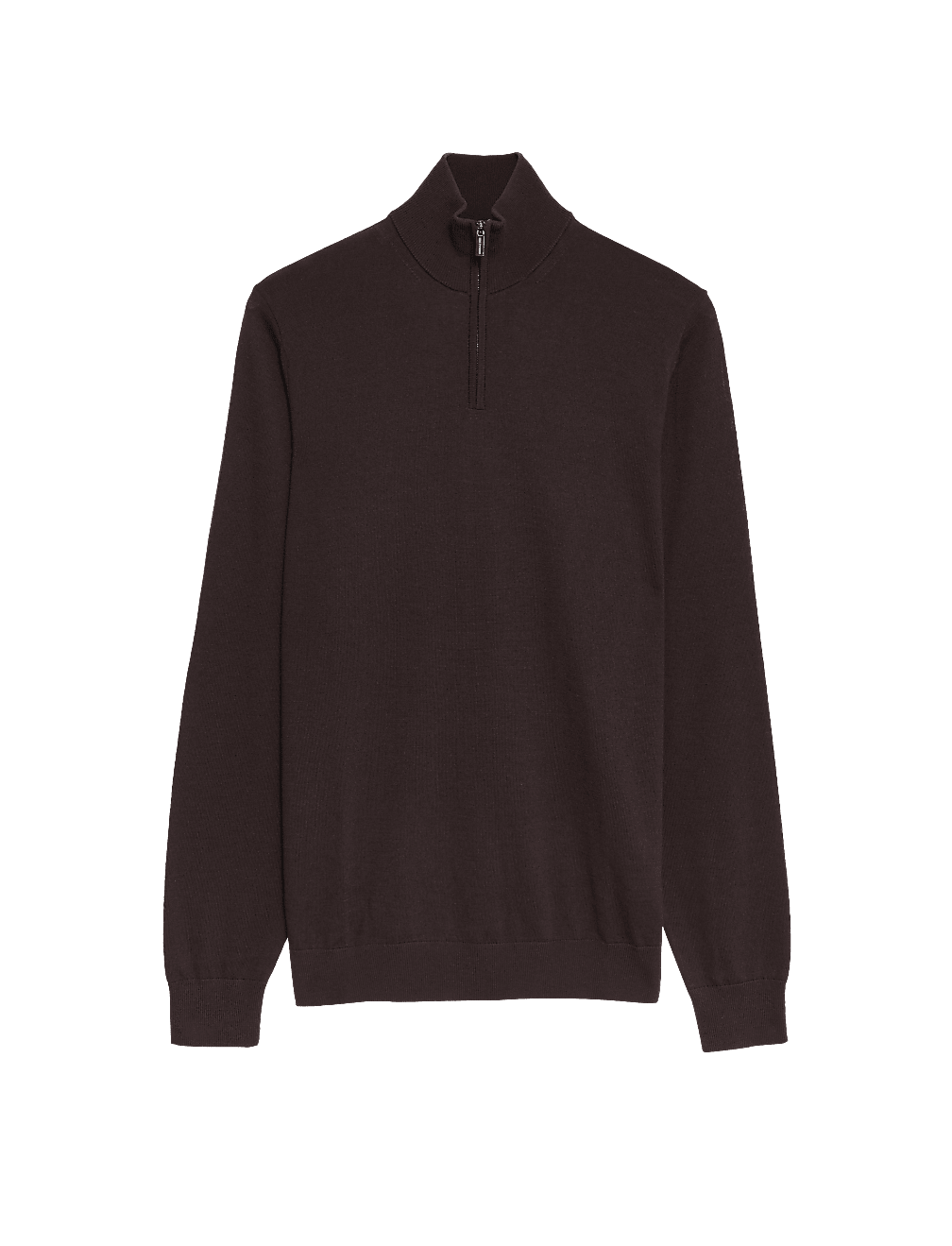 Pure Extra Fine Merino Wool Half Zip Jumper