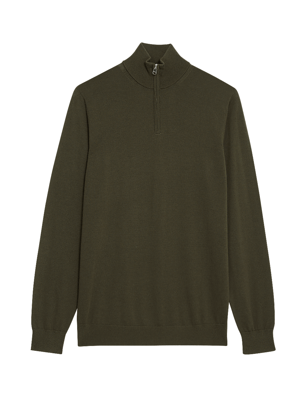 Pure Extra Fine Merino Wool Half Zip Jumper