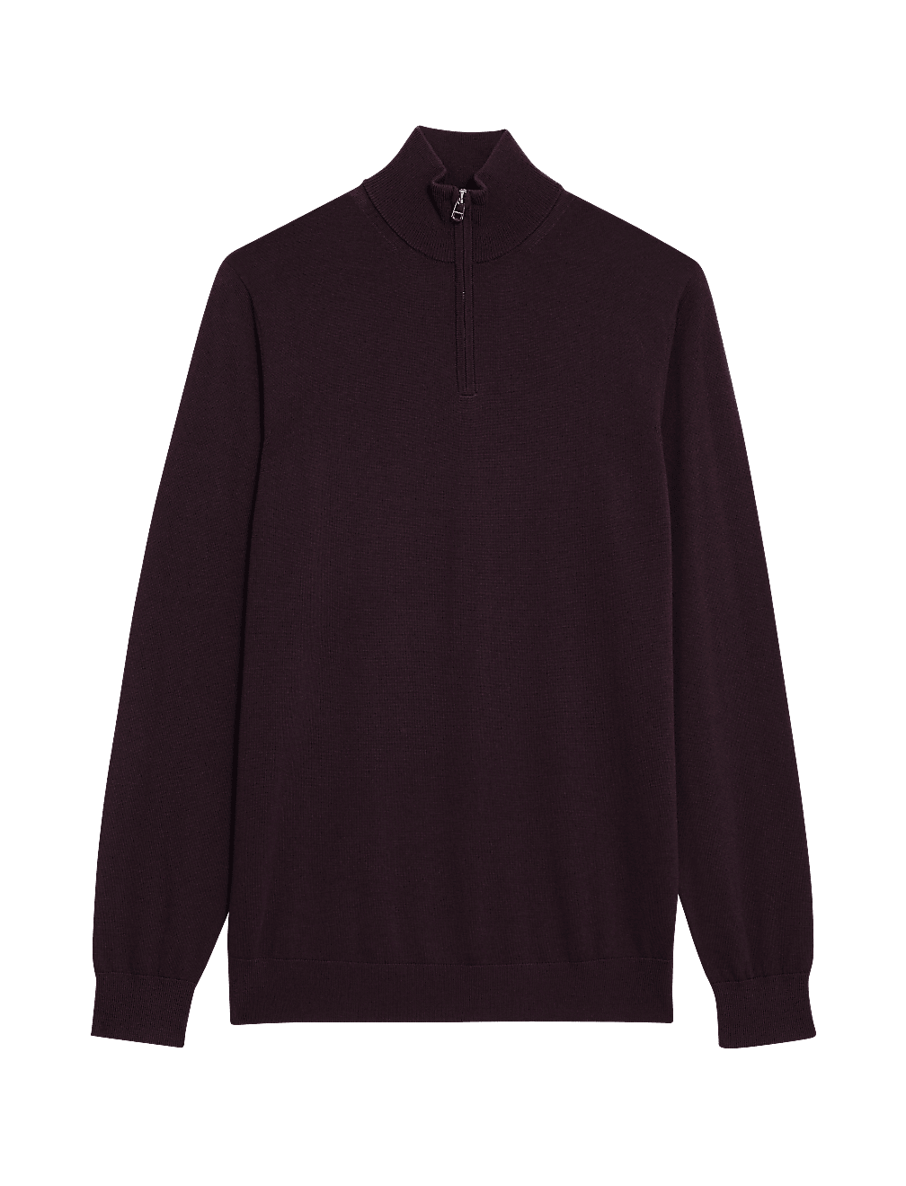 Pure Extra Fine Merino Wool Half Zip Jumper