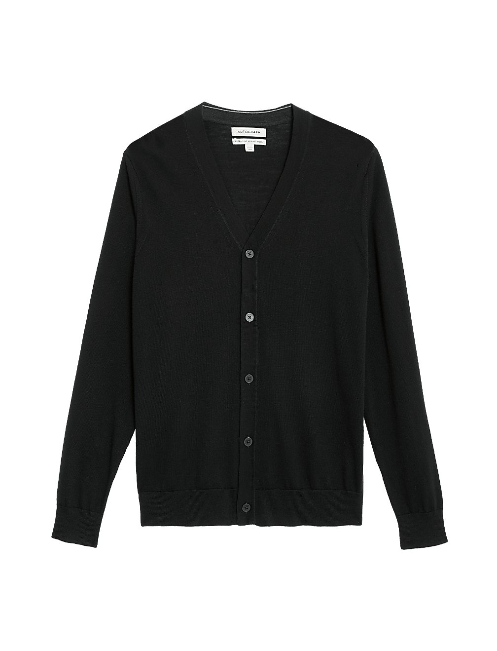 Pure Extra Fine Merino Wool V-Neck Cardigan