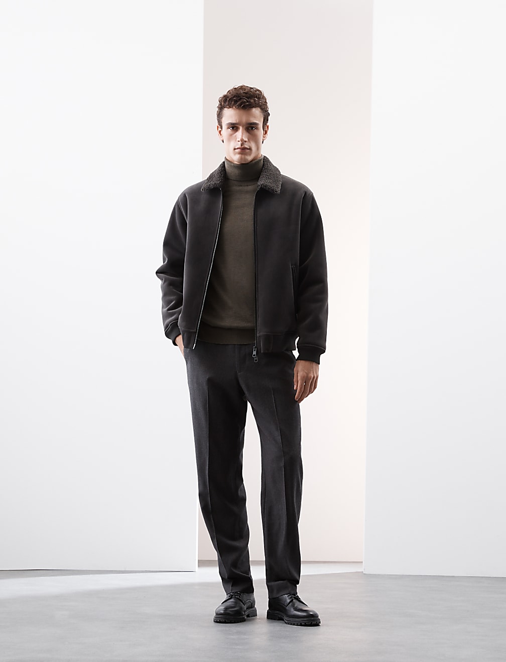 Pure Extra Fine Merino Wool Roll Neck Jumper