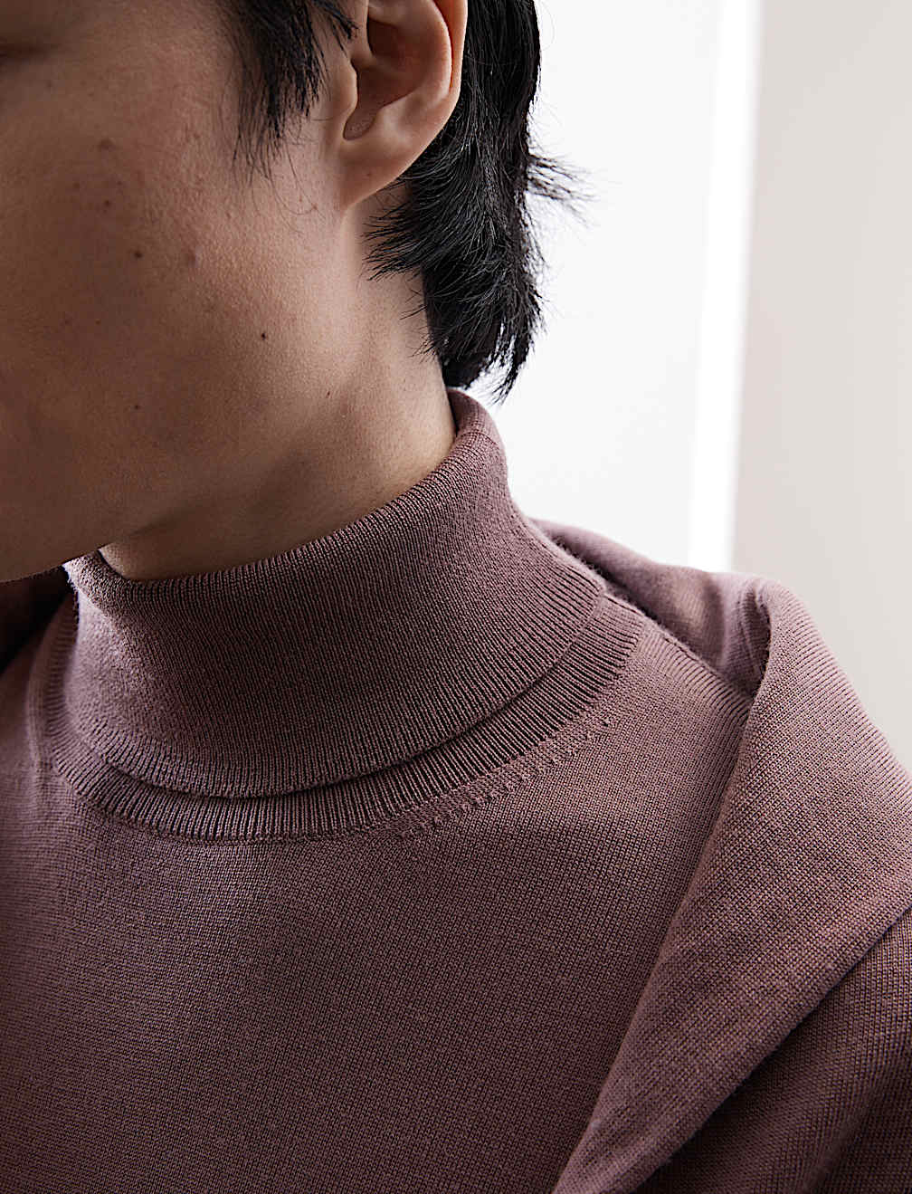 Pure Extra Fine Merino Wool Roll Neck Jumper