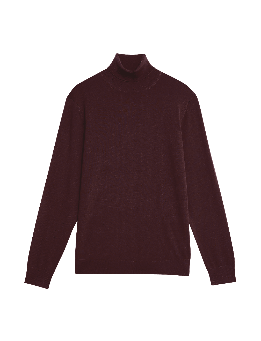 Pure Extra Fine Merino Wool Roll Neck Jumper