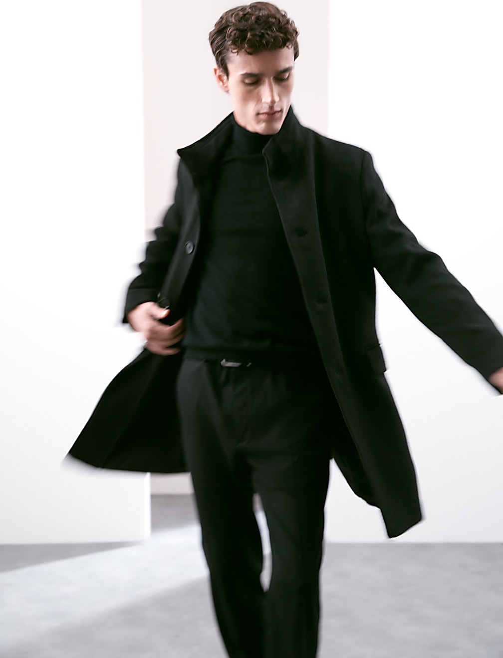 Pure Extra Fine Merino Wool Roll Neck Jumper