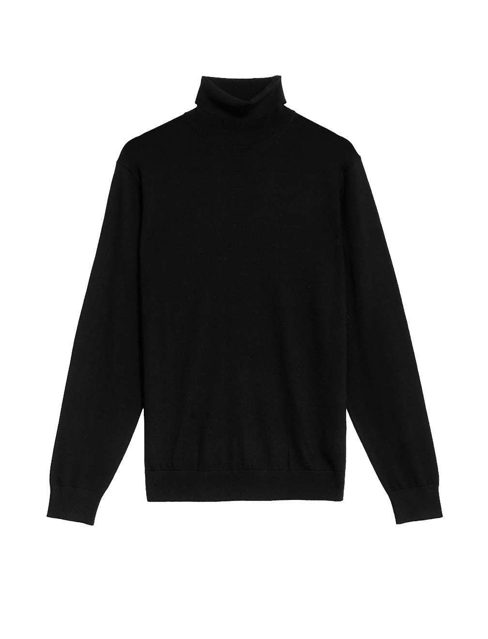 Pure Extra Fine Merino Wool Roll Neck Jumper