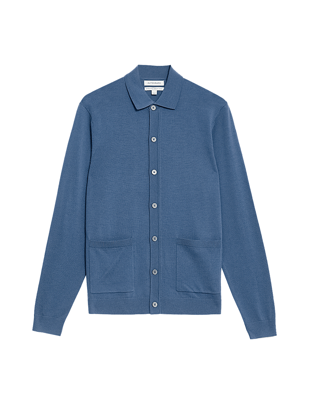 Pure Extra Fine Merino Wool Knitted Jacket