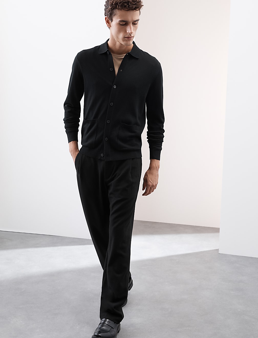 Pure Extra Fine Merino Wool Knitted Jacket