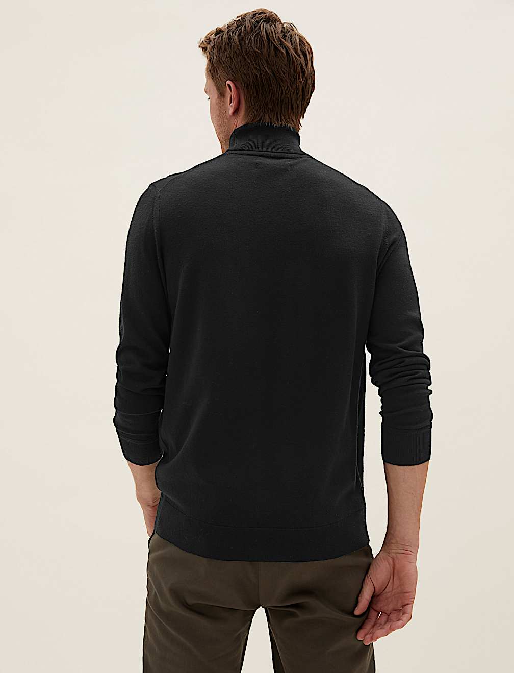 Pure Extra Fine Merino Roll Neck Jumper