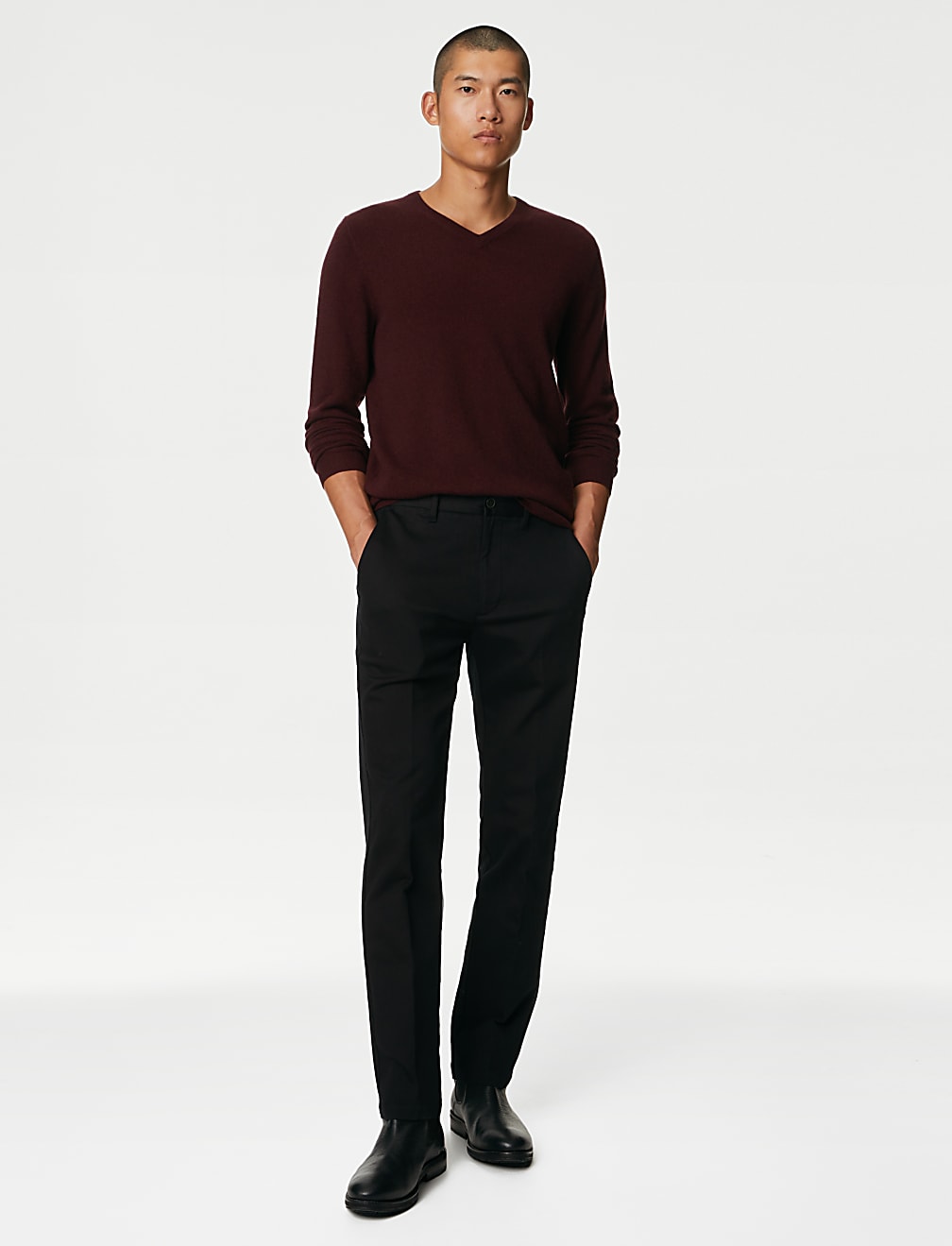 Pure Cashmere V-Neck Jumper