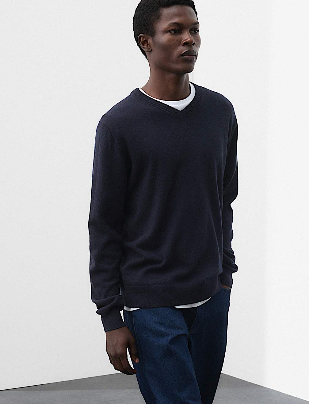 Pure Cashmere V-Neck Jumper