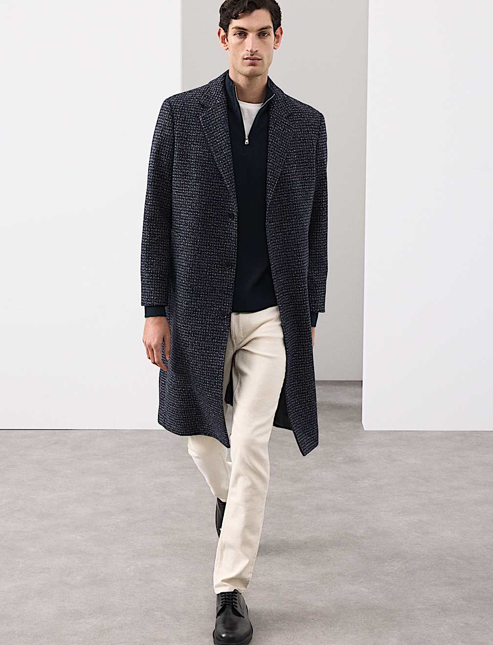 Pure Cashmere Half Zip Jumper