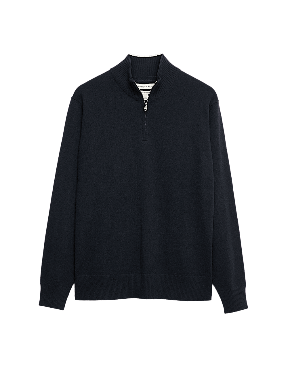 Pure Cashmere Half Zip Jumper