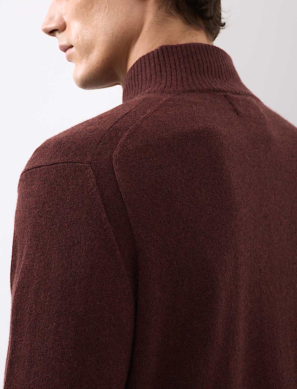 Pure Cashmere Half Zip Jumper