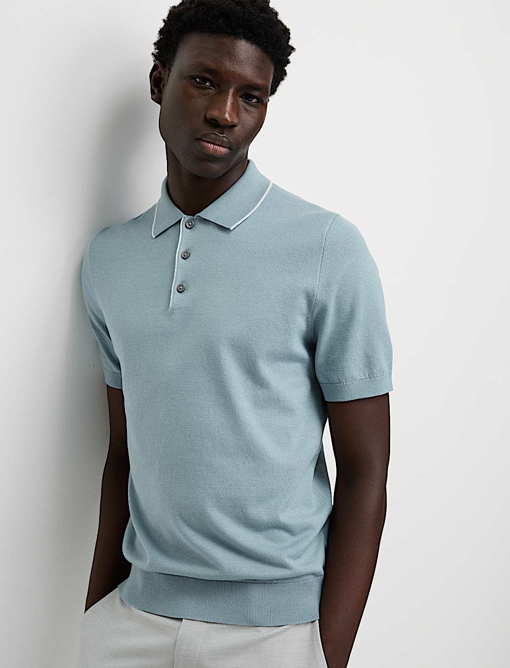 Cotton Rich Knitted Polo Shirt