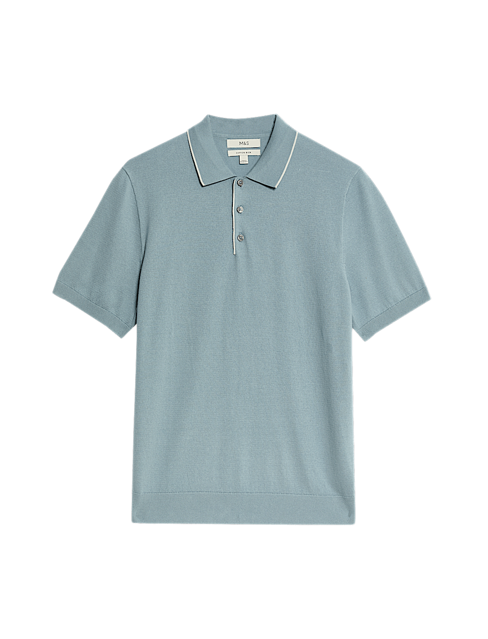 Cotton Rich Knitted Polo Shirt