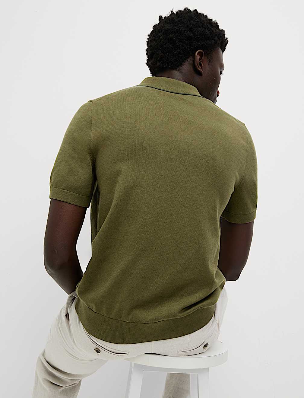 Cotton Rich Knitted Polo Shirt