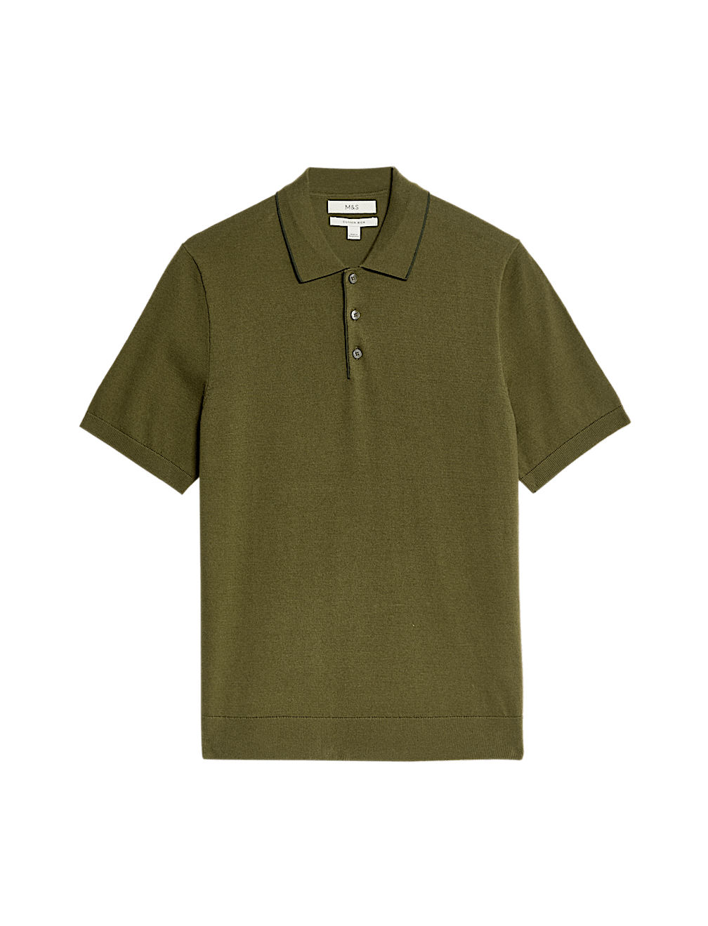 Cotton Rich Knitted Polo Shirt